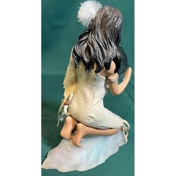 Ashton Drake Mystic Vision of Truth Native American Woman Wolf Figurine - Picture 3 of 7
